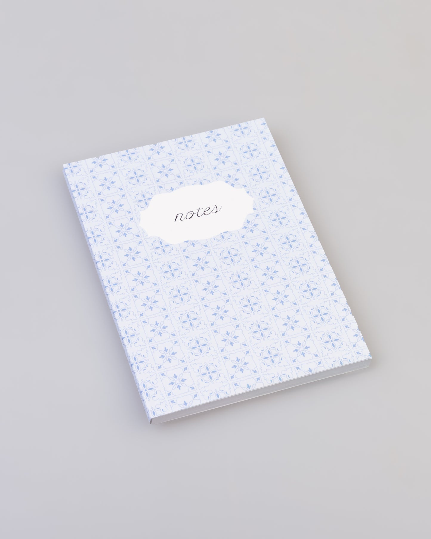 Ceramic Tile Pattern Notebook BLUE