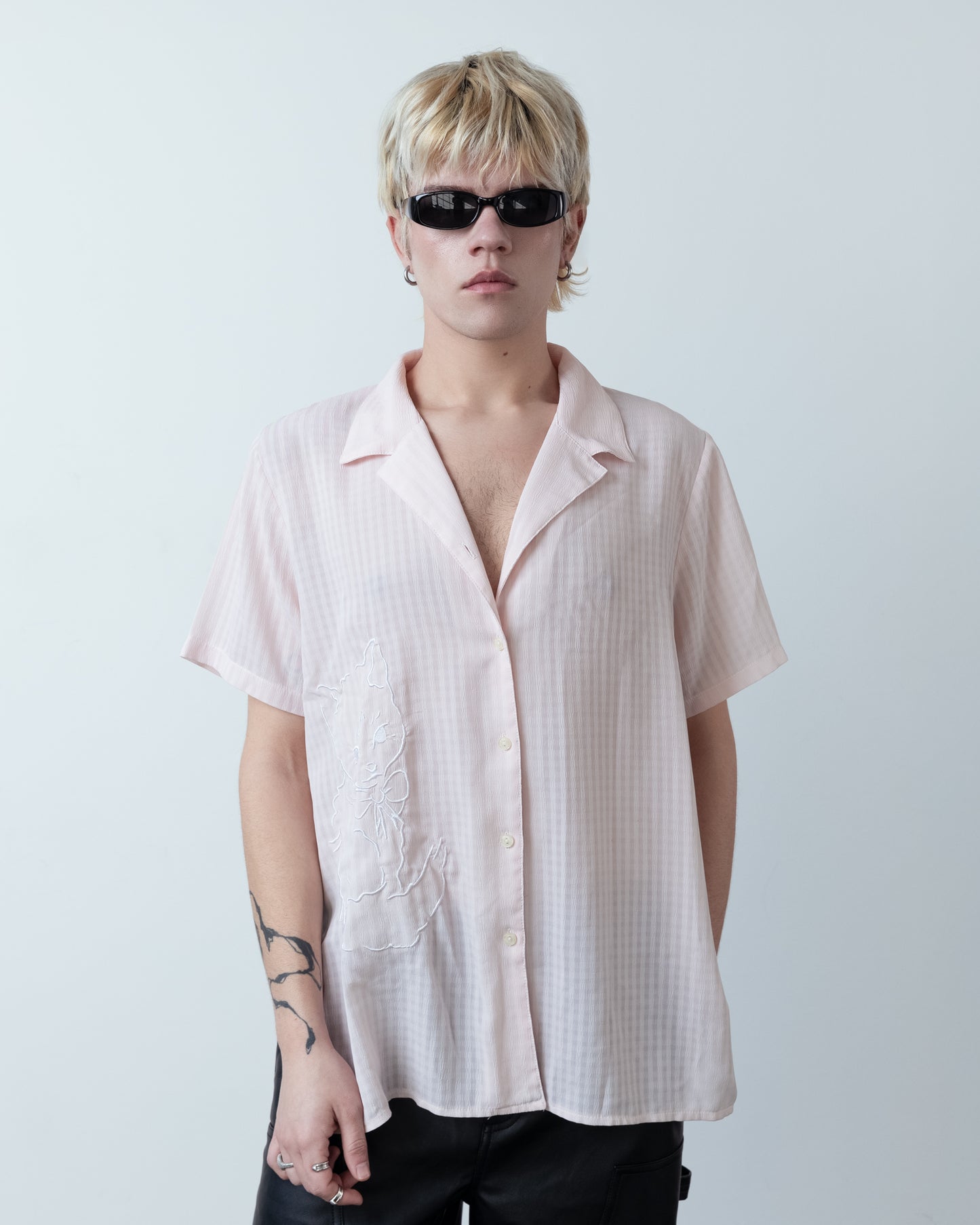 Baby Pink Cat Shirt - Toni Agost x La Juventud