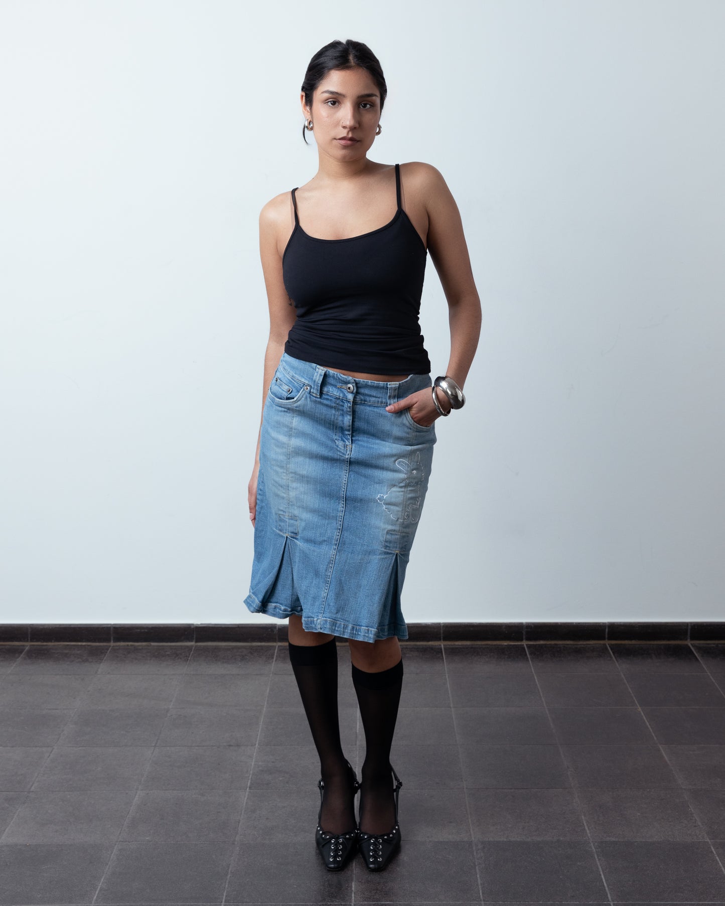 The Bunny denim skirt - Toni Agost x La Juventud