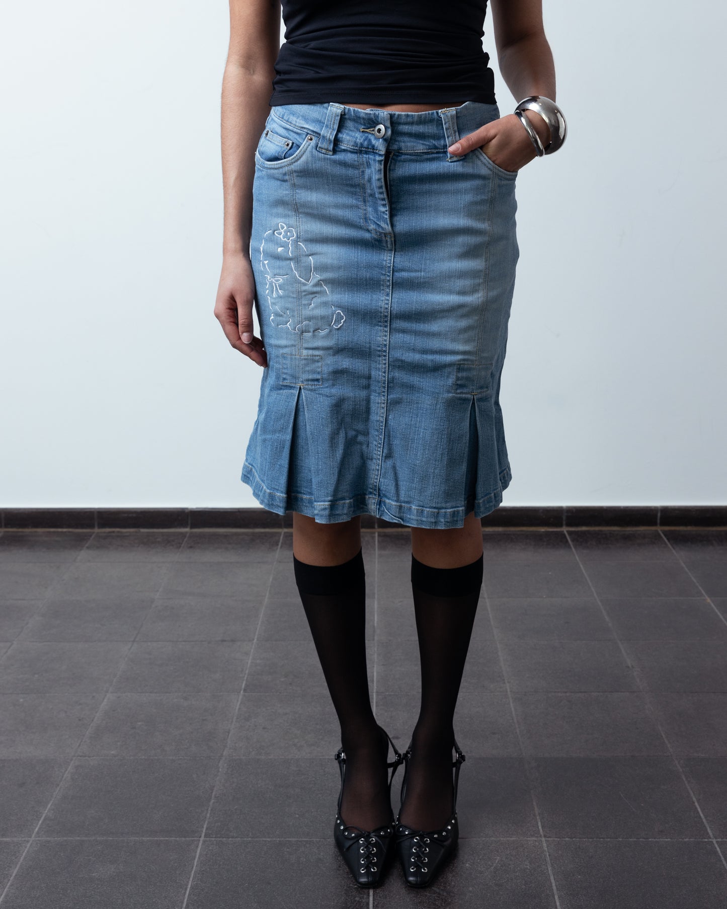 The Bunny denim skirt - Toni Agost x La Juventud