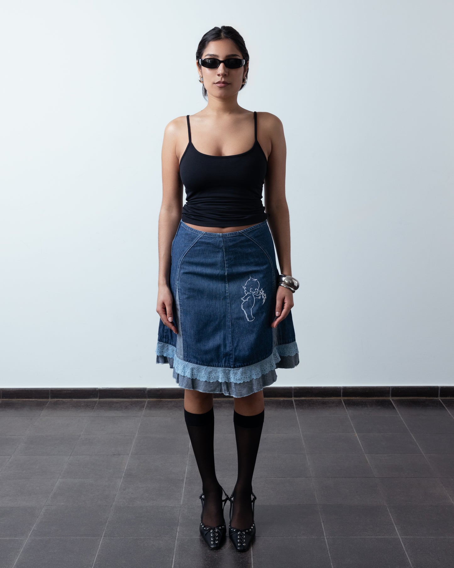 Star Baby denim skirt - Toni Agost x La Juventud