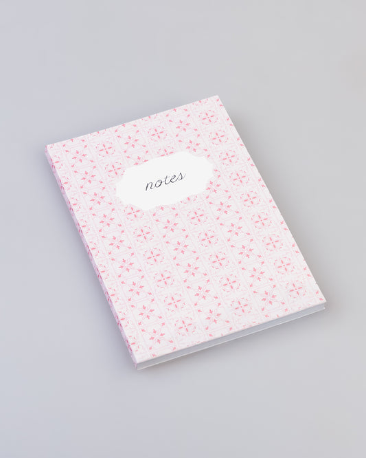 Ceramic Tile Pattern Notebook PINK