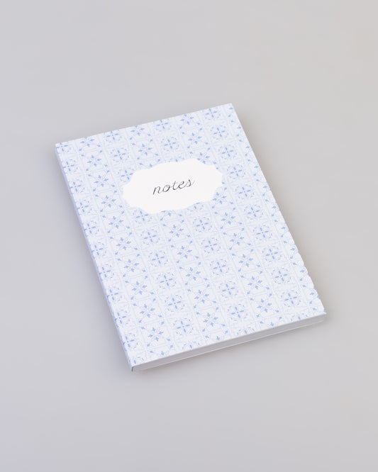 Ceramic Tile Pattern Notebook BLUE